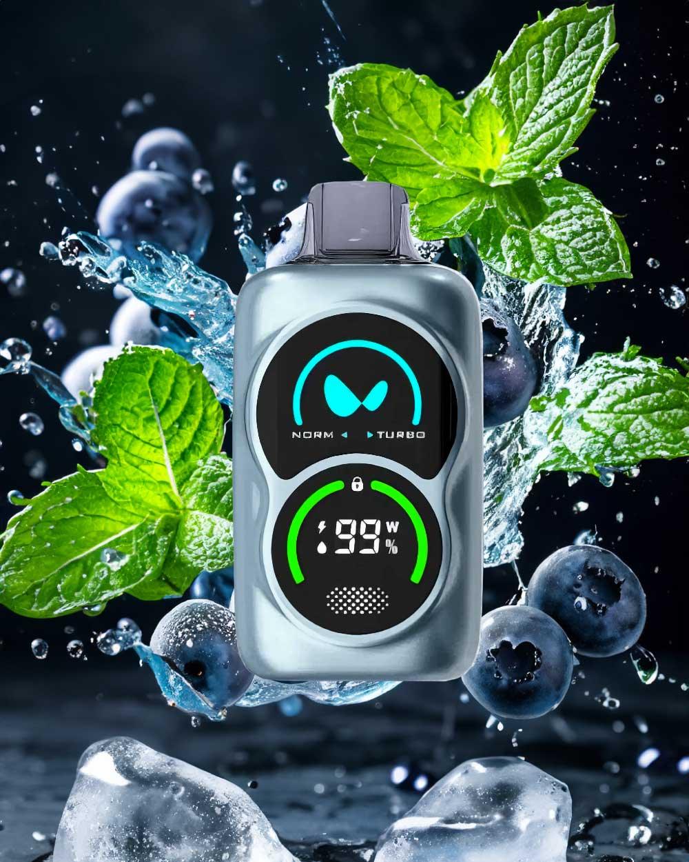 Waka DUO 25000 - Blue Razz Mint - Vapeando Ando vape shop