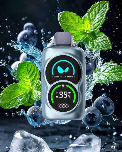 Waka DUO 25000 - Blue Razz Mint - Vapeando Ando vape shop