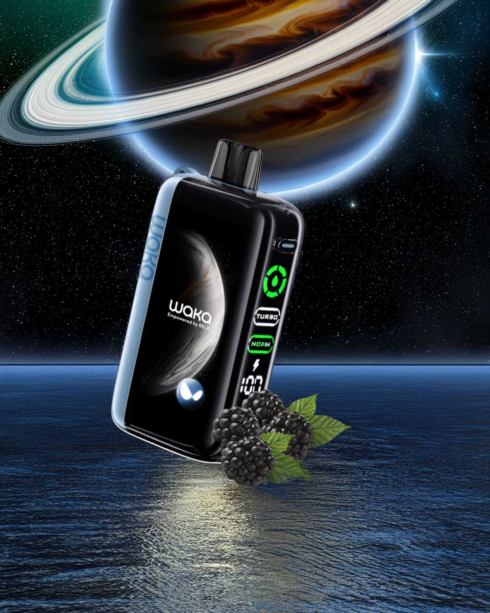 Waka Jupiter 50000 - Blue Razz Blackberry - Vapeando Ando vape shop