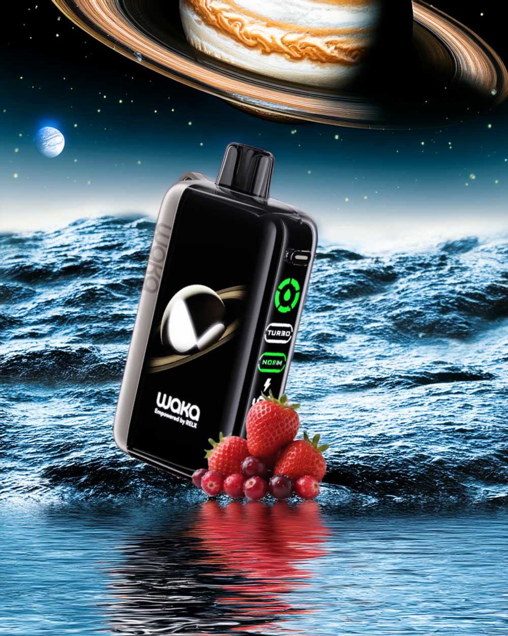 Waka Jupiter 50000 - Strawberry Raspberry - Vapeando Ando vape shop